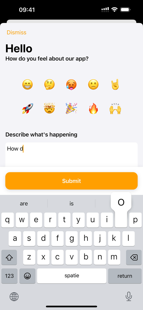 Feedbackbulb keyboard orange